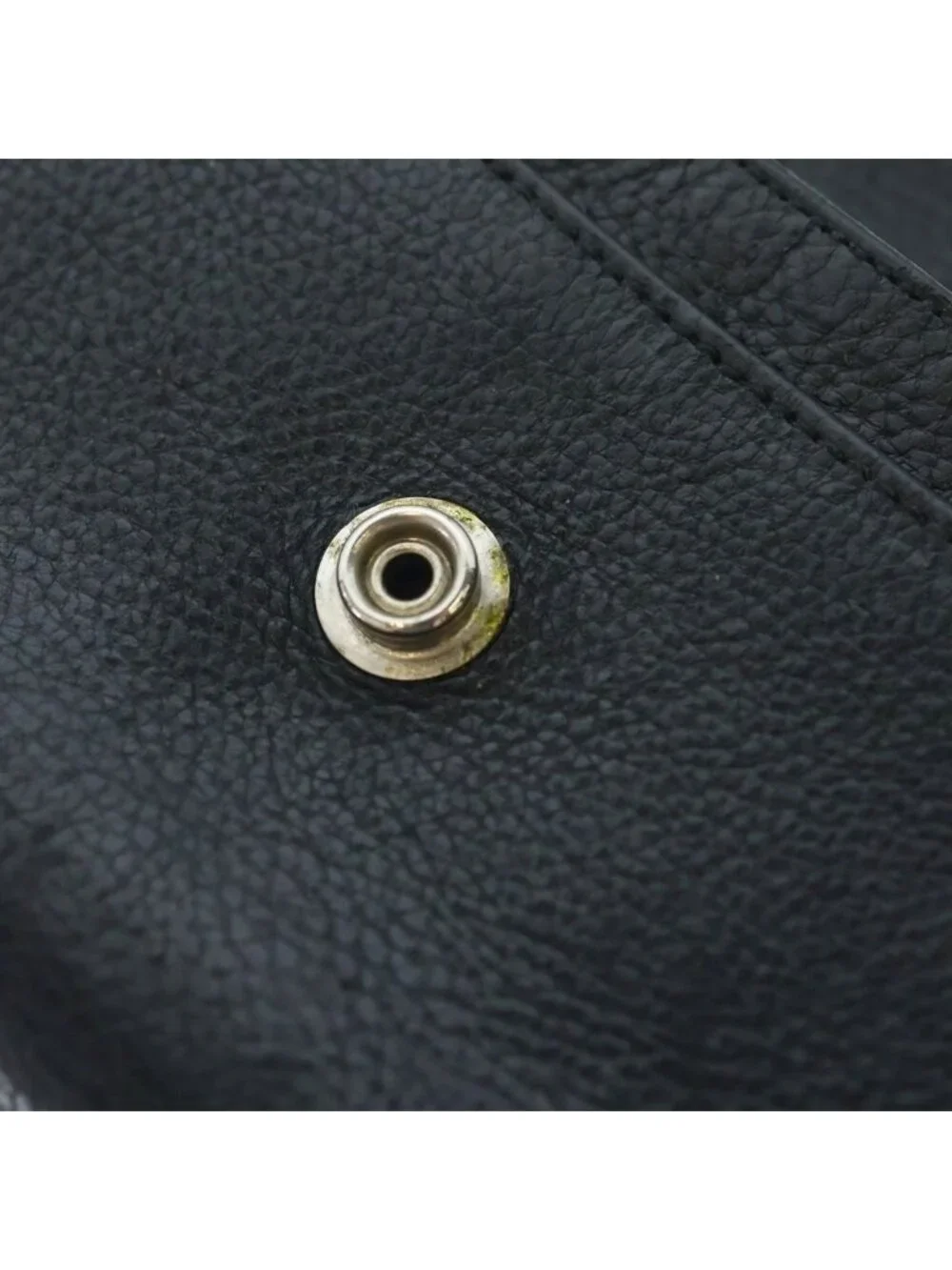 Chrome Hearts Judy Cross Ball Button Leather Wallet Black